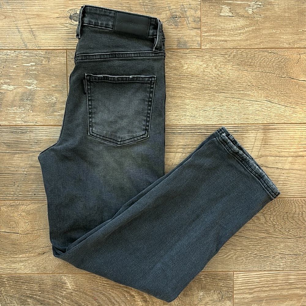 Harley-Davidson High Waisted Ankle Black Denim Jeans, Women’s size 27